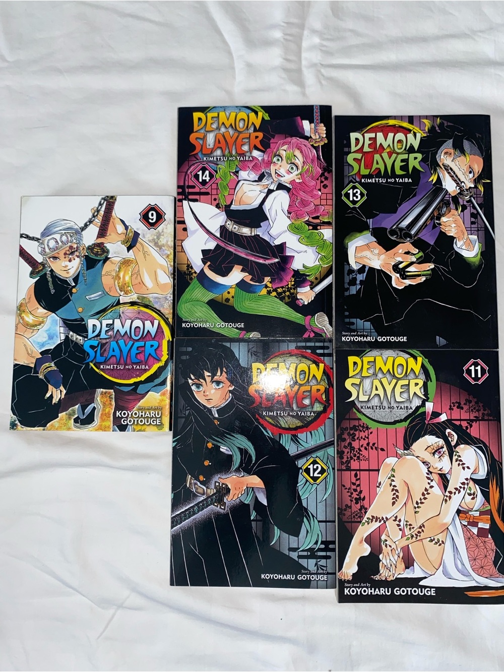 Demon Slayer (Kimetsu no Yaiba) Manga Lot - Volumes 9-14